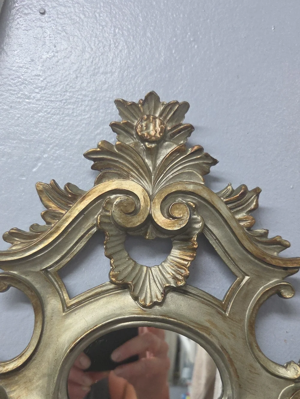 Vintage Mid Century Modern Italian Ornate Wall Mirror - Italy